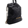 CHANEL Schwarze Leder gesteppte Handtasche mit goldener Kette Rucksack aa64267 156760332 [P]