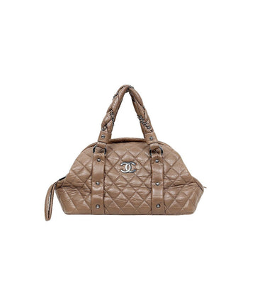 CHANEL Brown Quilted CC Tote Bag 58668 156765794