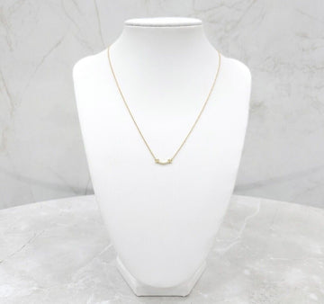 Tiffany & Co Diamond T Smile Mini Pendant Necklace 154601680