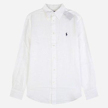 POLO RALPH LAUREN 6S Frauen Pony Logo Leinenhemden Weiß 211970730 518 156814042