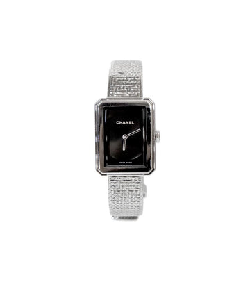 CHANEL Small Boyfriend Tweed Steel Quartz Watch 58522 156821623