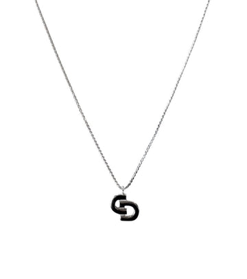 DIOR CD Silber Halskette 56740 156821643