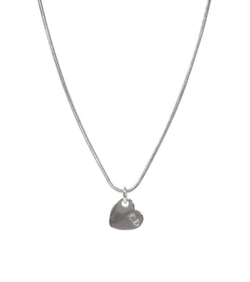 Dior Heart Necklace Silver 55445 156821649