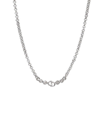 Dior Cubic CD Silver Necklace 54023 156821672