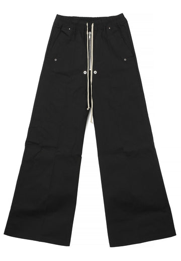Rick Owens Wide Bela Pants Black Heavy Cotton Poplin RU02E1366 TE 09 148952038