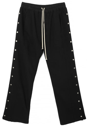 RICK OWENS ヘビーコットンフリースプッシャーパンツ ブラック F 09 60722805