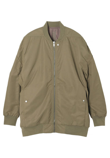 Rick Owens DRKSHDW JUMBO Flight Jacket Pale Green DU02C5776 BR 2543 61981927