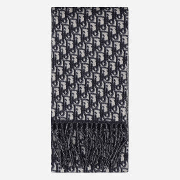 Dior Oblique Cashmere Scarf Navy 55DOB204I016 541 156847156