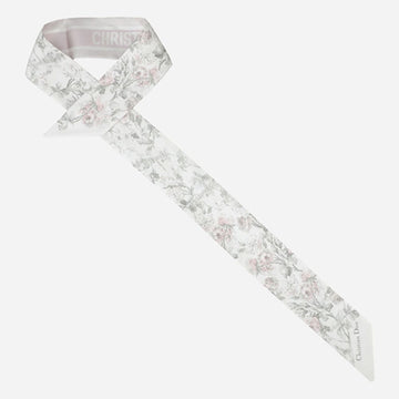 Dior Silk Scarf White Violet 61RSE106I645 440 156847198