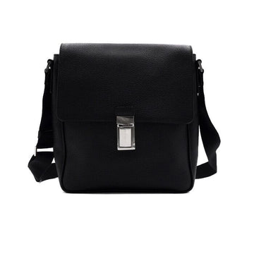 Prada Black Leather Messenger Crossbody Bag 2VD005 156848205