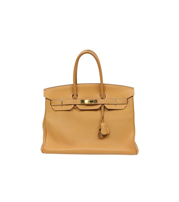 Hermes Beige Birkin 35 Square Q Shoulder Bag 47289 156848276
