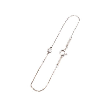Tiffany & Co Silver Elsa Peretti By The Yard 1P Diamond 005CT Chain Bracelet 156852608