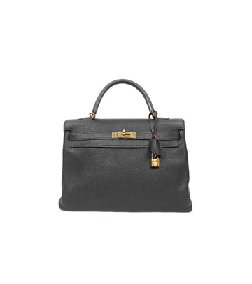 HERMES Schwarze Kelly Bag Square L 47145 156856464