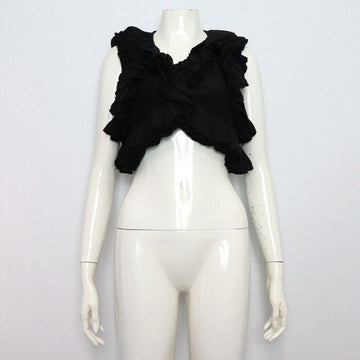 ISABEL MARANT 100% Seide Schwarze Spitze Bolero Weste AA63972 156857416