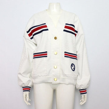 Gucci White Interlocking G Web Technical Jersey Women's Jacket 747072 156857444
