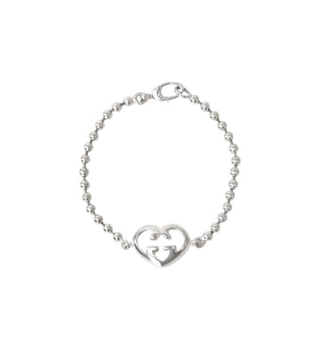 GUCCI Herz Interlocking G Silberarmband 60075 156858252
