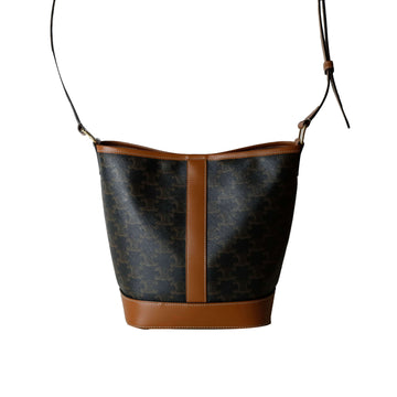 Celine Trionf Canvas Bucket Bag Crossbody 14274 156865810