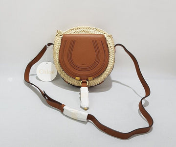 Chloe Marcie Raffia Shoulder Bag 66991142
