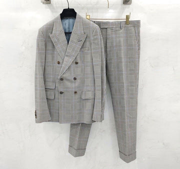 GUCCI チェックブレザー ジャケット パンツ スーツ セット 153194497