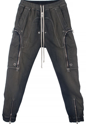 RICK OWENS BAUHAUS CARGO デグレード ストレッチ デニム ダークダスト RU02E1377 SDKDEG 78D 147375764