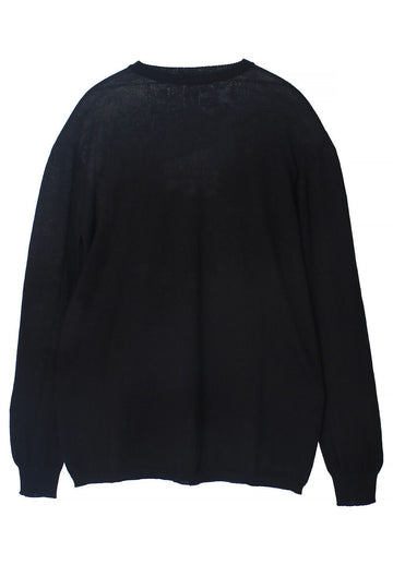 RICK OWENS Oversized LEVEL leichte Wollpulli schwarz RU01E5627 M 09 145560861
