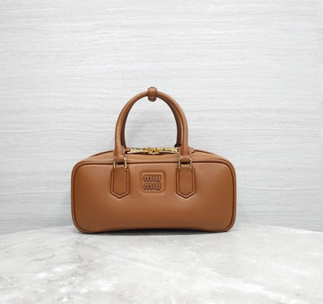 MIU MIU Lederhandtasche Medium Cognac 5BB148 156917676