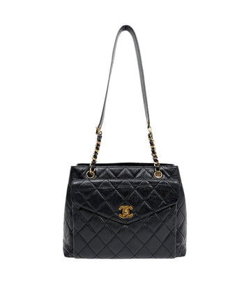 CHANEL ブラック キルティング チェーン ショルダーバッグ 57806 156922981