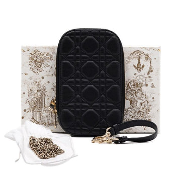 DIOR Lady Callin Schwarz Handybügel Tasche Crossbody 64525 156927854