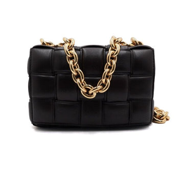 BOTTEGA VENETA Braune Intrecciato Pontente Kettentasche Tasche für die Hand und Schulter aa64529 156927855