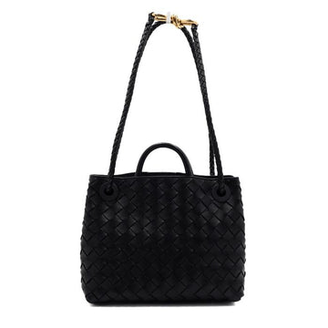 BOTTEGA VENETA Schwarze Intrecciato kleine Andiamo Top Handle Tote und Schultertasche Crossbody 766014 156927871