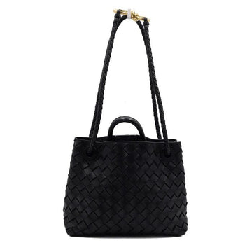 Bottega Veneta Black Leather Intrecciato Small Andiamo Top Handle Shoulder Bag 786008 156927884
