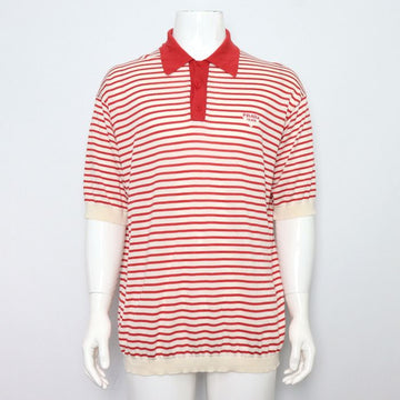 Prada Logo Embroidered Stripe Polo Men's Short Sleeve T-shirt aa63896 156932951