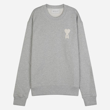 AMI Sweatshirt mit großem Herzlogo Grau A161 156935645