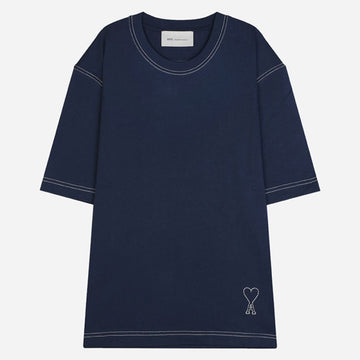 AMI 6S Oversize T-Shirt Blau HTS394 726 A021 156935646