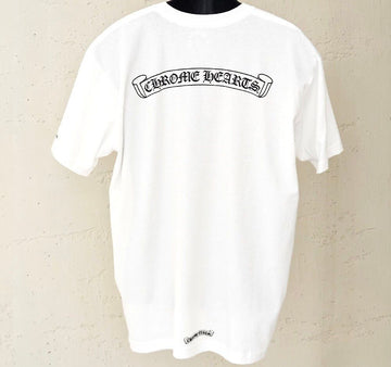 CHROME HEARTS スコロラベルロゴTシャツホワイトHRB258136C 153551145