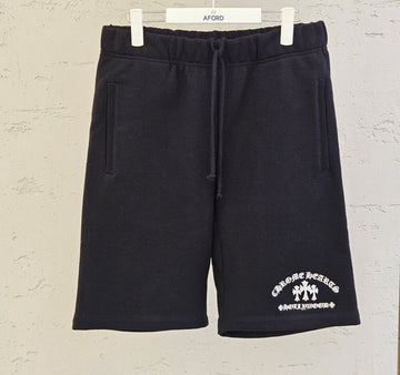 CHROME HEARTS Halbkurze Hose mit Hollywood-Stickerei 6D993 154710027
