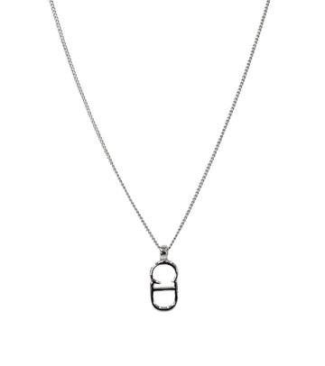 DIOR Vertical CD Silber Halskette 60510 156949662