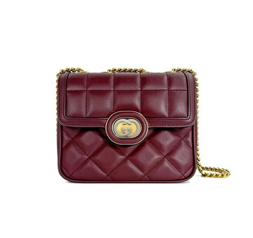 Gucci Interlocking Shoulder Bag Burgundy 741457 154755558