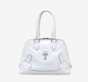 CHROME HEARTS Unused Cross Charm PLTD Tote Bag Weiß J0MEU3C8 156950236