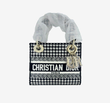 DIOR D Light Lady Bag Houndstooth Stickerei Mini TDACC7UW 156950240