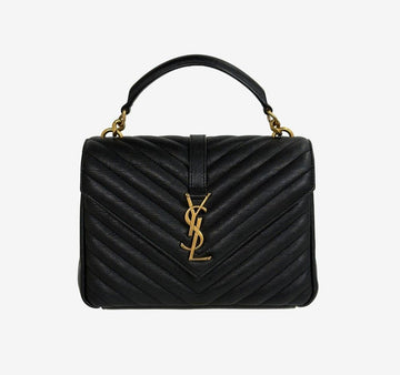 SAINT LAURENT マトラッセ コレジバッグ ミディアム ブラック ラムスキン GY3RQY7W 156950245