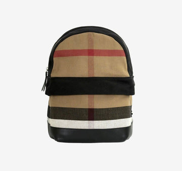 BURBERRY Überprüfen Sie die Canvas-Leder-Rucksack 3958527 156950390
