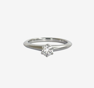 TIFFANY & CO Solitaire Diamant Hochzeitsring 0.26CT PT LVH96DU8 156950408