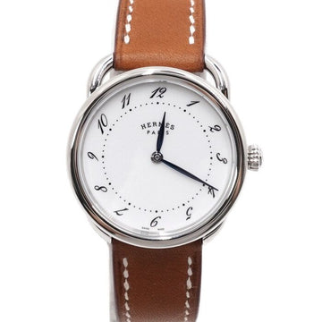 HERMES ARCEAU 30MM Quarz Lederarmband Damen Uhr 156955878