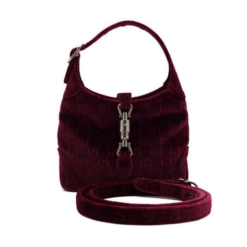 Gucci Purple Velvet 1961 Jackie Small Tote Bag and Shoulder Bag 764303 156956114