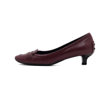Tods Burgundy Leather Pumps for Women aa64556 156957994