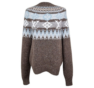 Louis Vuitton Graphic Signature Knit Pullover Brown I7CRCS6B 155237163