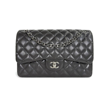 CHANEL Classic Chain Shoulder Bag Lambskin Silver 17 F6L9K609 155561373