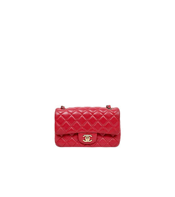 CHANEL レッドラムスキンニューミニ59864 156972063