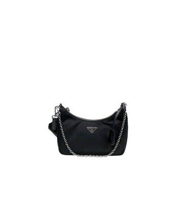 PRADA Schwarze Re-Nylon Multi Hobo Schultertasche 61219 156972065
